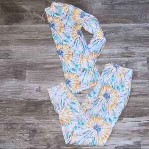 Target Tie Dye 100% cotton pj’s EUC